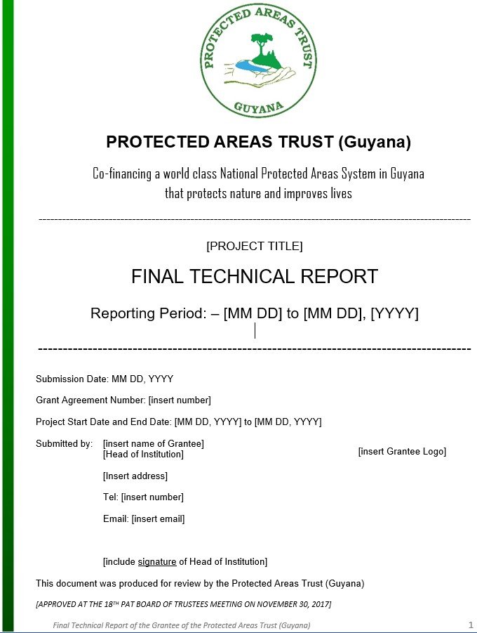 final technical report template