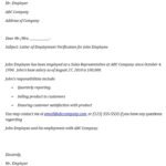 Free Employment Verification Letter Templates (Examples & Samples)