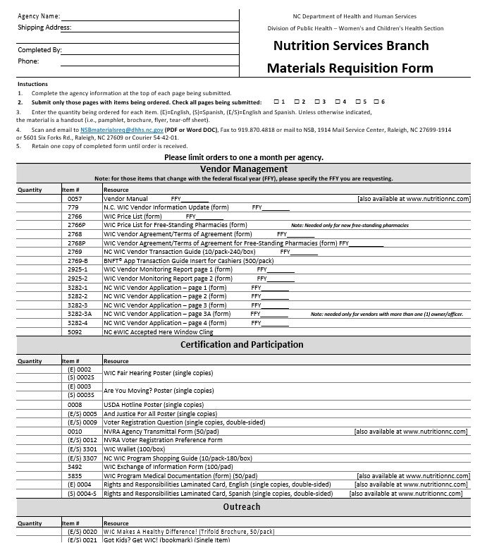 material requisition form